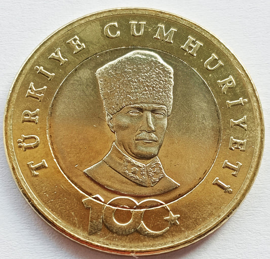 Turcja 5 Lira  2023 100 rocznica - Powstanie Republik