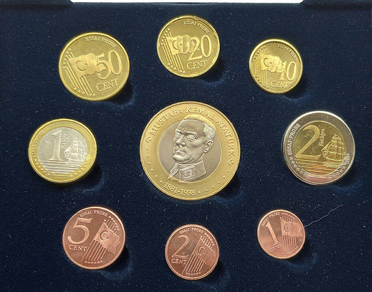 Turcja zestaw euro i eurocent (wzór) 2004