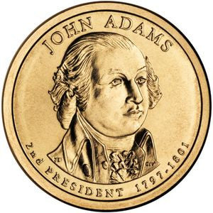 USA 1 Dolar 2007  2  Prezydent USA - John Adams (1797-1801)