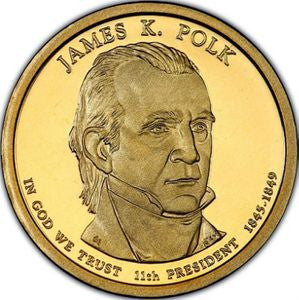 USA 1 Dolar 2009 11 Prezydent USA - James K. Polk (1845-1849)