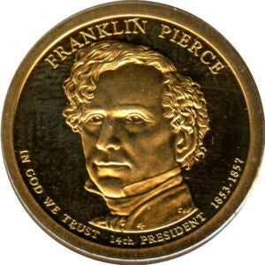 USA 1 Dolar 2010 14  Prezydent USA - Franklin Pierce (1853-1857)