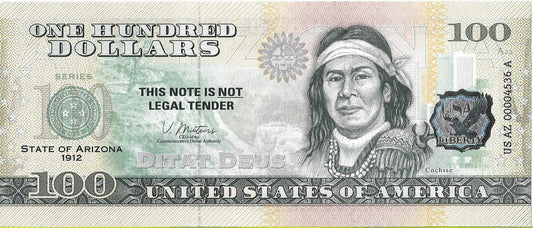 USA 100 Dolarów 2022 Arizona Commemorative Dollar