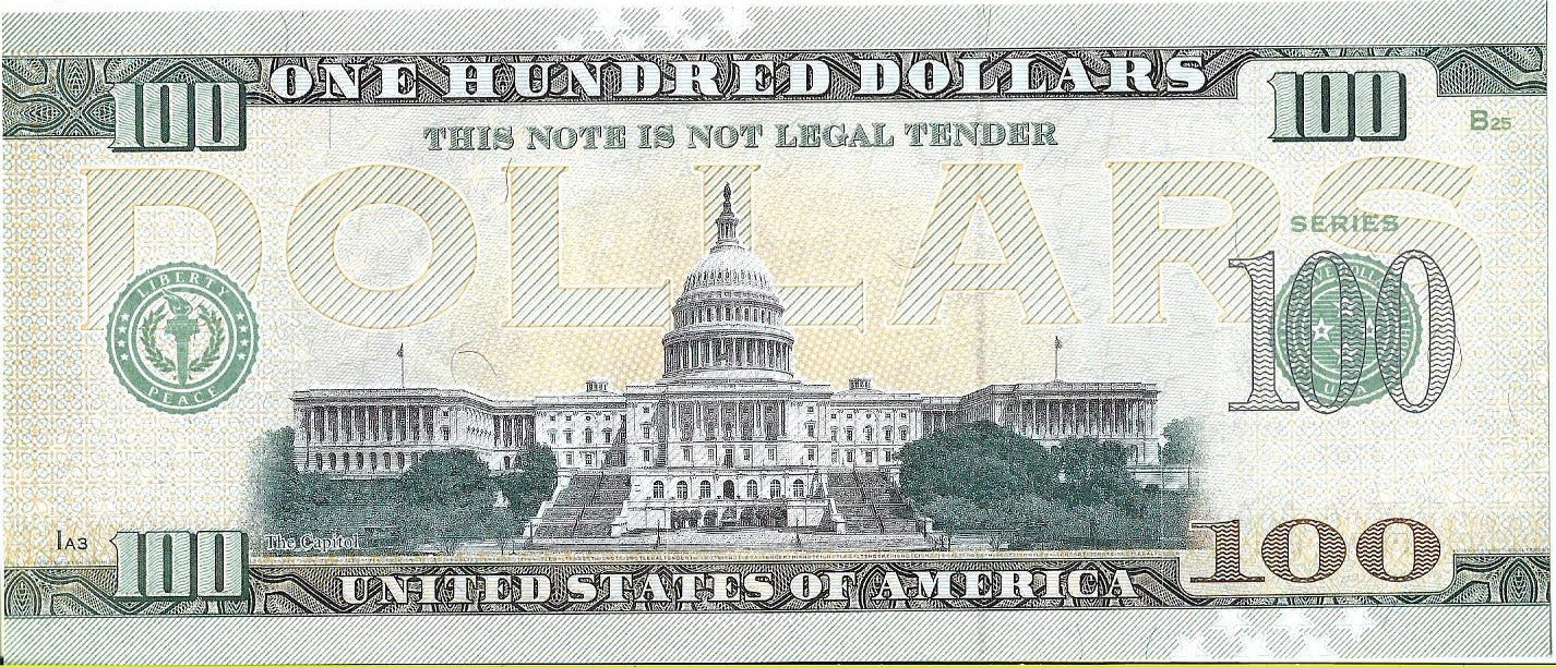 USA 100 Dolarów 2022 Delaware Commemorative Dollar