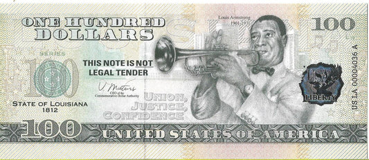 USA 100 Dolarów 2022 Louisiana Commemorative Dollar