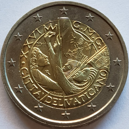 Watykan 2 euro 2011 XXVI Światowe Dni Młodzieży