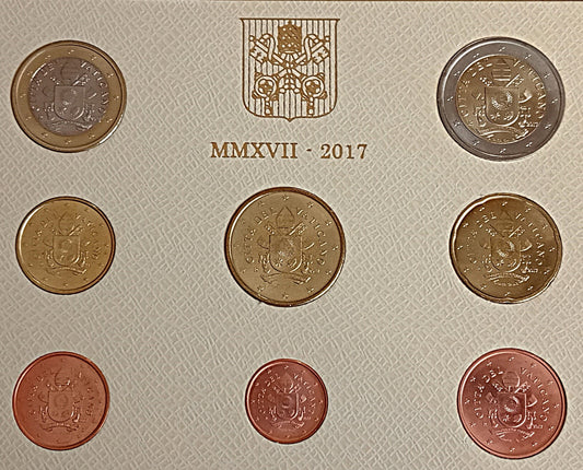 Watykan Różne euro zestaw menniczy 2017