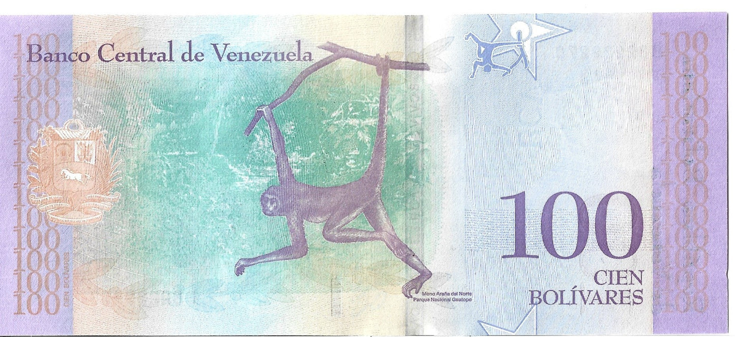 Wenezuela 100 Bolivar 2018 - UNC -I