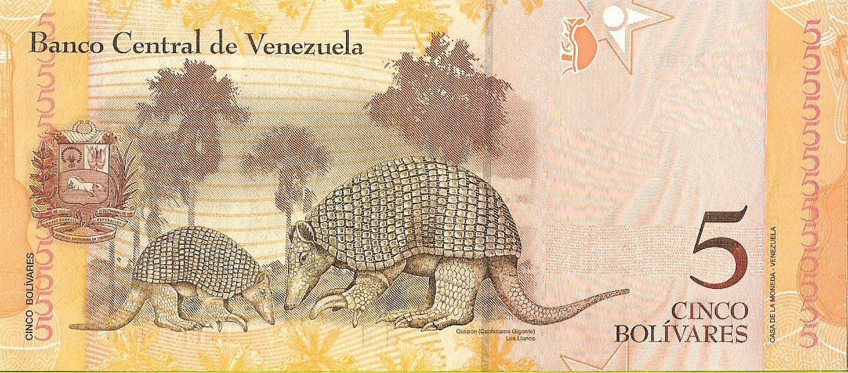 Wenezuela 5 Bolivar 2011 - UNC