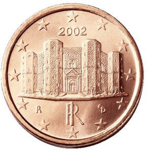 Włochy 1 Euro Cent 2002 Bari - Zamek del Monte