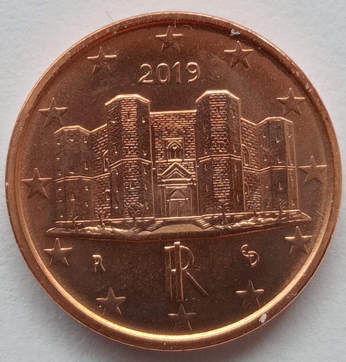 Włochy 1 Euro Cent 2019 Bari - Zamek del Monte