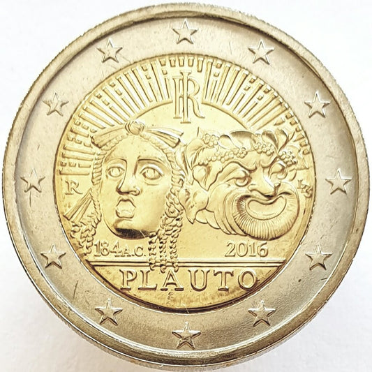 Włochy 2 euro 2016 2200 rocznica śmierci Plauta
