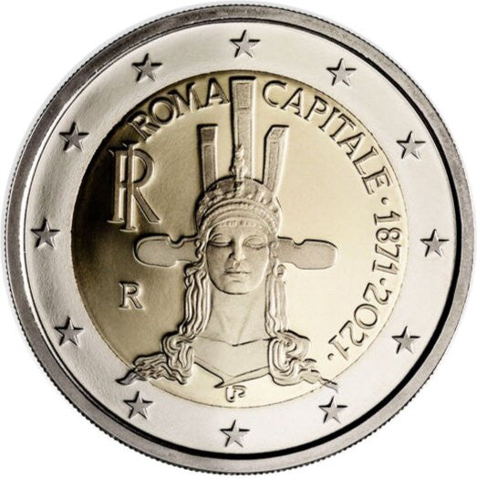 Włochy 2 euro 2021 Rzym