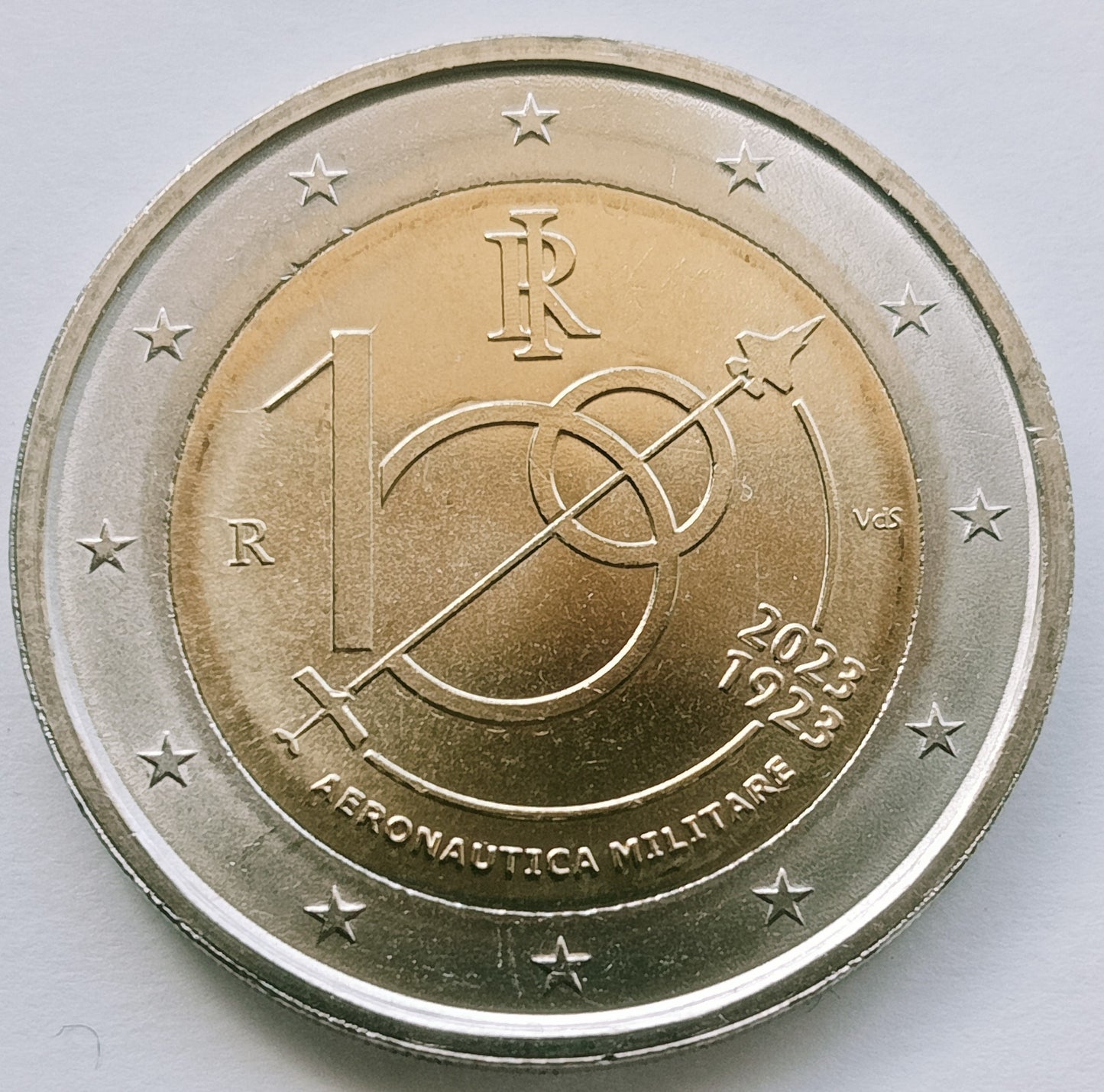 Włochy 2 euro 2023 Setna rocznica Sił Powietrznych