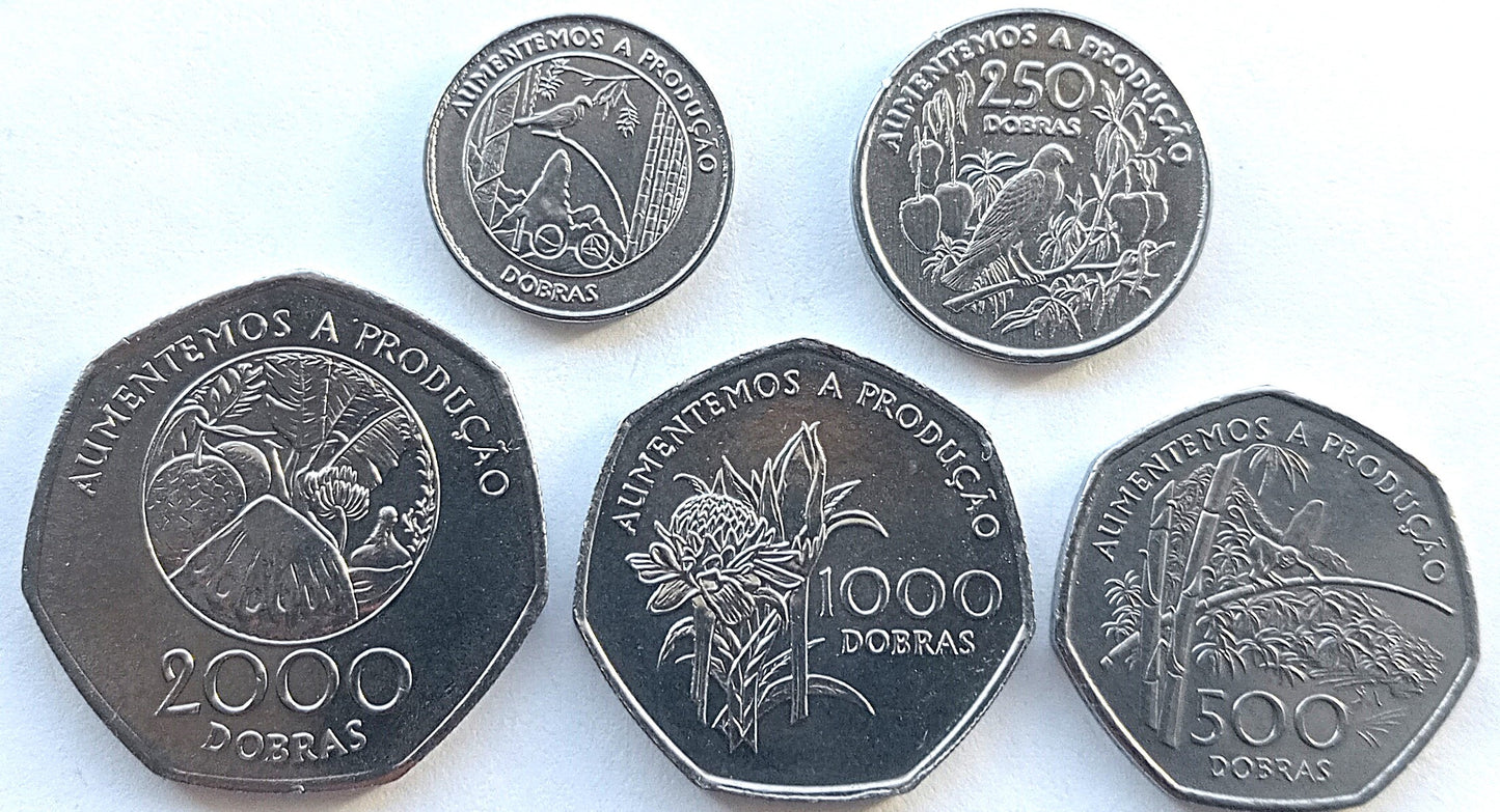 Wyspy Świętego Tomasza i Książęca - zestaw monet 1997