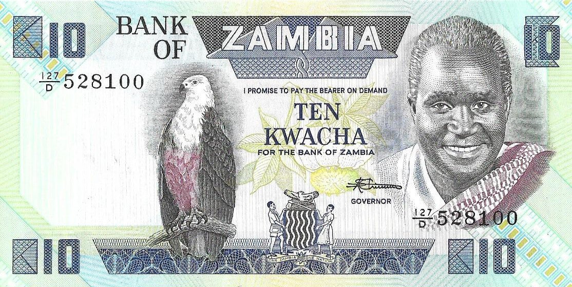Zambia 10 Kwacha 1986 - UNC