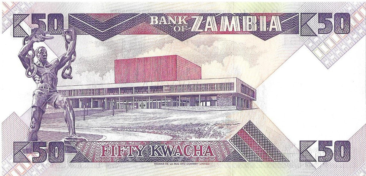 Zambia 50 Kwacha 1986 - UNC